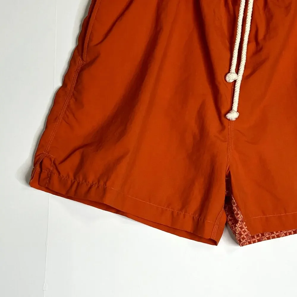 Tommy Bahama Swim Trunks Board Shorts Surf Pockets Orange Mens Large